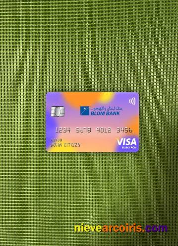 Egypt Blom bank visa electron card photolook